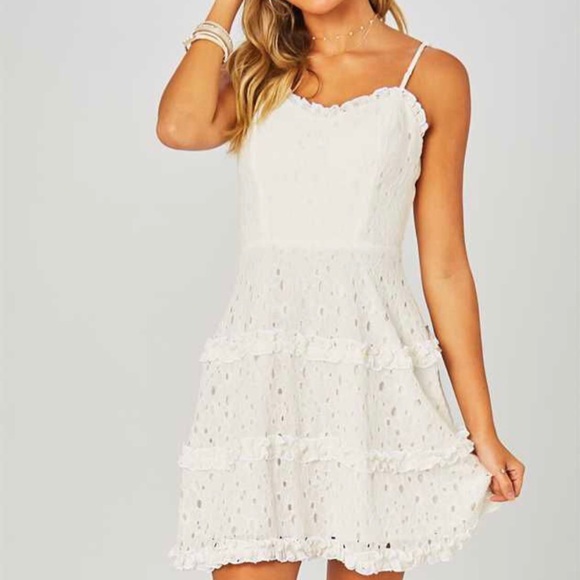 Floral Lace Ruffle Altar’d State Rosalie Dress - Picture 1 of 11